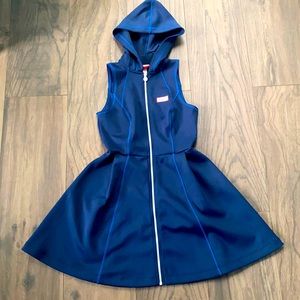 Navy skater dress